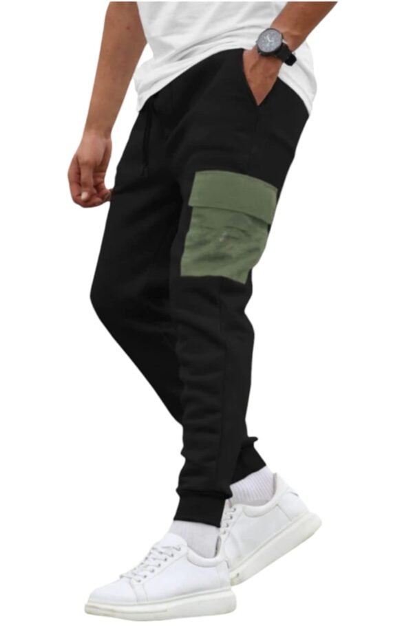 Men’s Stylish Track Pant BLACK - Image 2