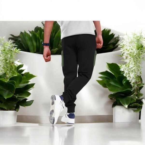 Men’s Stylish Track Pant BLACK - Image 3