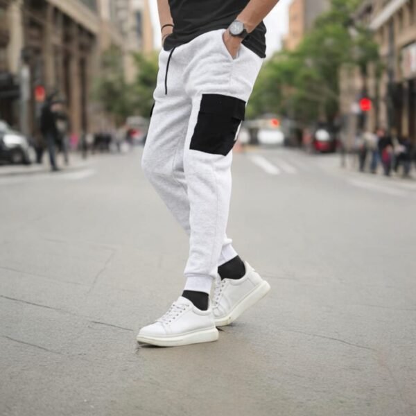 Men’s Stylish Track Pant white